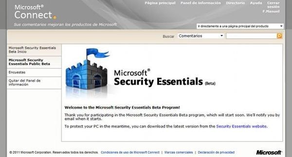 microsoft security essentials beta