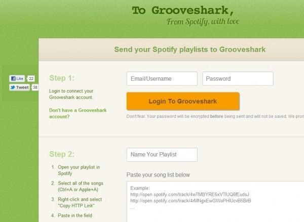 spotify to grooveshark